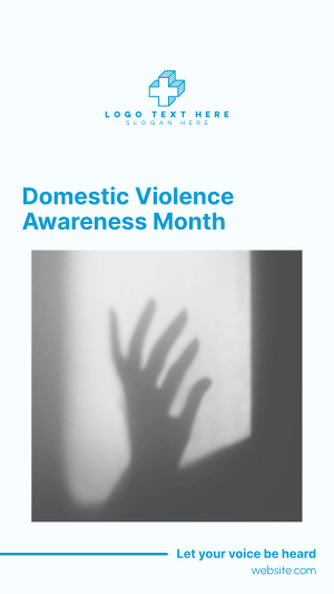 Domestic Violence Month Facebook story Image Preview