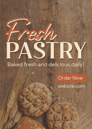 Rustic Pastry Bakery Poster Image Preview