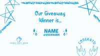 Giveaway Winner Announcement Facebook Event Cover Design