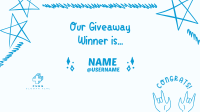 Giveaway Winner Announcement Facebook event cover Image Preview