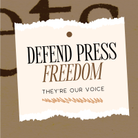 Defend Press Freedom Instagram Post Design