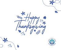 Thanksgiving Leaves Facebook Post Design