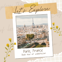 Explore City of Love Instagram Post Design