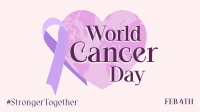 World Cancer Day Heart Facebook Event Cover Design