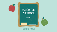 Back to School Announcement Facebook Event Cover Design