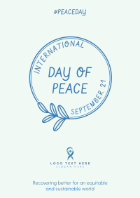 Day Of Peace Badge Poster Image Preview