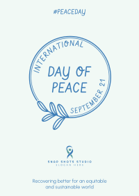Day Of Peace Badge Poster Image Preview