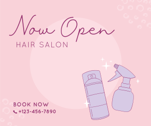 Hair Salon Opening Facebook post Image Preview