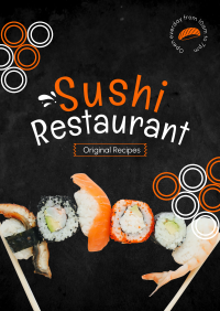 Sushi Resto Poster Image Preview