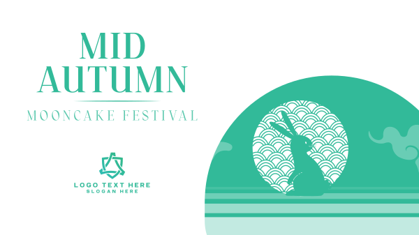 Mid Autumn Mooncake Festiva Facebook Event Cover Design