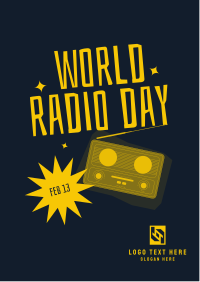Happy World  Radio Day Flyer Image Preview