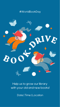 Donate Books, Fill Hearts TikTok video Image Preview