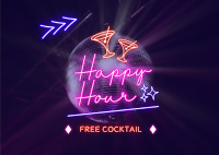 Cocktail Party Postcard Design