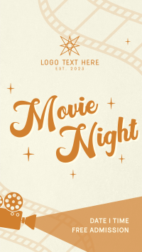 Film Movie Night TikTok Video Design