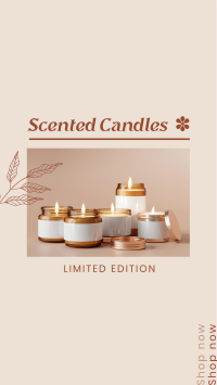 Limited Edition Scented Candles Facebook Story Design