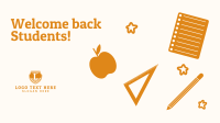 Welcome Back Students Greeting Facebook event cover Image Preview