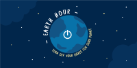 Earth Hour Switch Twitter Post Design