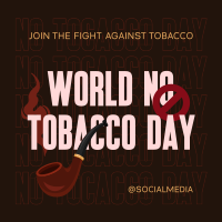 Fight Against Tobacco Instagram Post Design