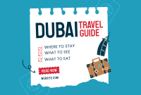 Dubai Travel Destination Pinterest board cover Image Preview