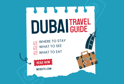 Dubai Travel Destination Pinterest board cover Image Preview