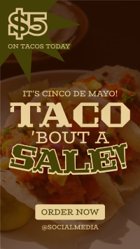 Cinco De Mayo Taco Instagram story Image Preview