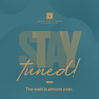 Simplistic Stay Tuned Instagram post Image Preview