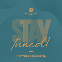 Simplistic Stay Tuned Instagram post Image Preview