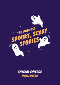 Spooky Podcast Flyer Design