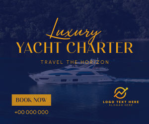 Luxury Yacht Charter Facebook post Image Preview