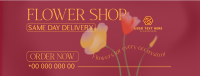 Flower Shop Delivery Facebook Cover Design