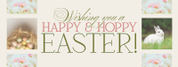 Rustic Easter Greeting Facebook cover Image Preview