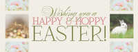 Rustic Easter Greeting Facebook Cover Image Preview