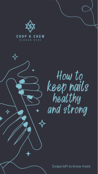 How to keep nails healthy Facebook story Image Preview