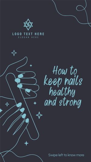 How to keep nails healthy Facebook story Image Preview