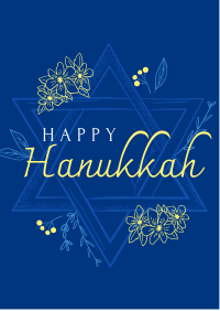 Hanukkah Star Greeting Flyer Image Preview