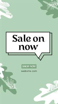 Organic Leafy Sale Instagram Story Design