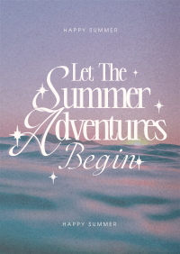 Nostalgia Summer Vacation Flyer Design