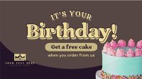 Birthday Cake Promo Video Image Preview