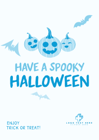 Halloween Pumpkin Greeting Poster Design
