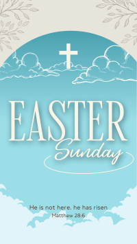 Floral Easter Sunday Instagram reel Image Preview