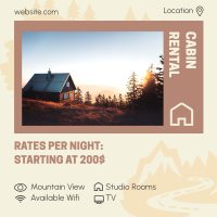 Cabin Rental Features Instagram post Image Preview