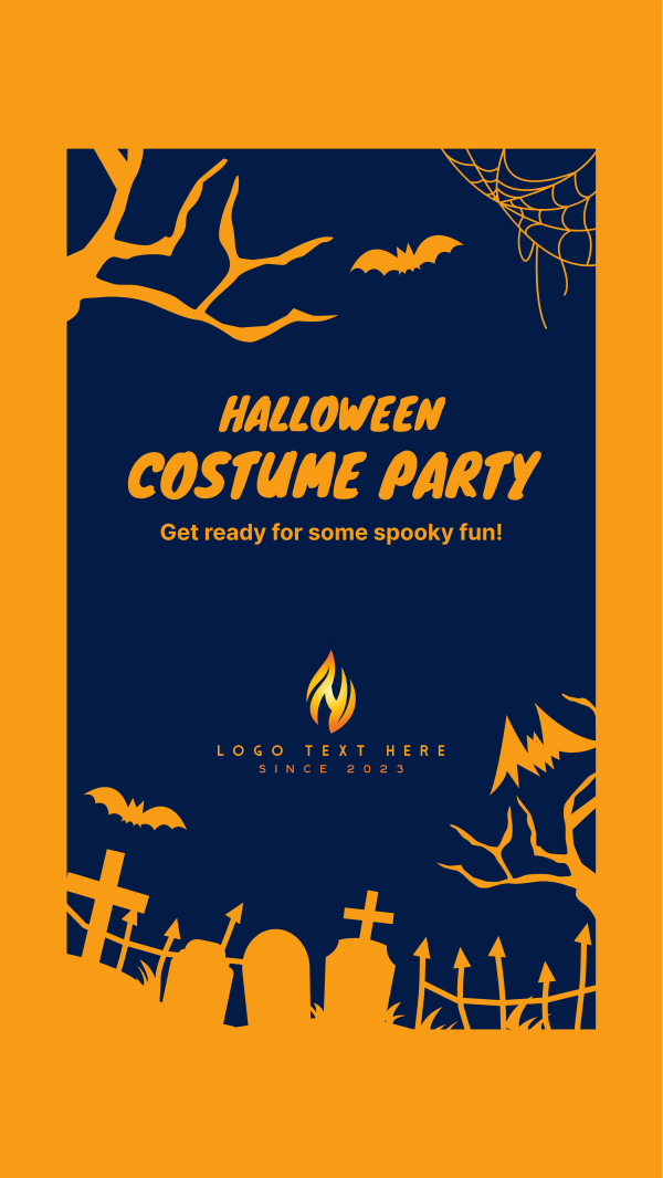 Halloween Party Facebook Story Design Image Preview