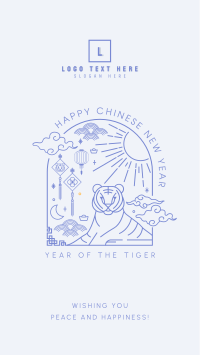 Celestial Tiger Facebook Story Design