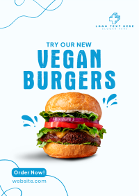 Vegan Burger Buns  Flyer Design