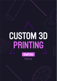 3d Printing Services Flyer Design