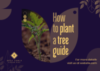 Plant Trees Guide Postcard Design