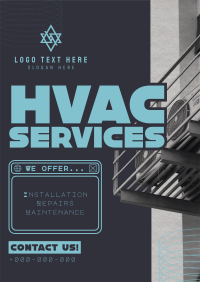 Y2K HVAC Service Flyer Image Preview