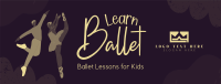 Kids Ballet Lessons Facebook Cover Design
