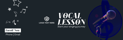 Vocal Lesson Twitter header (cover) Image Preview