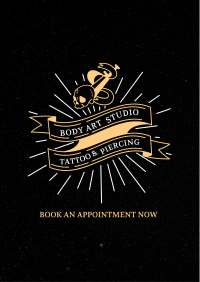 Tattoo Studio Badge Flyer Image Preview